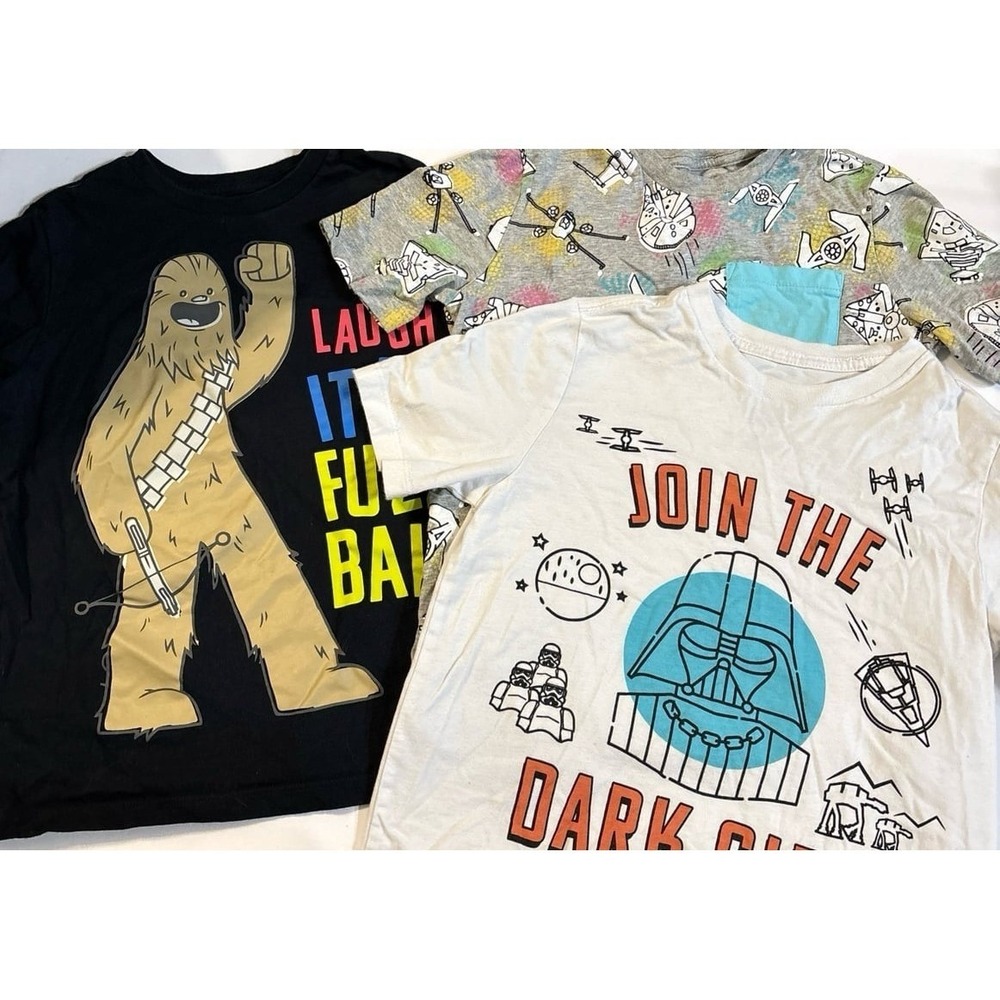 Spotted Zebra Star Wars TShirt Bundle (3 shirts) (Sz. 6/7)